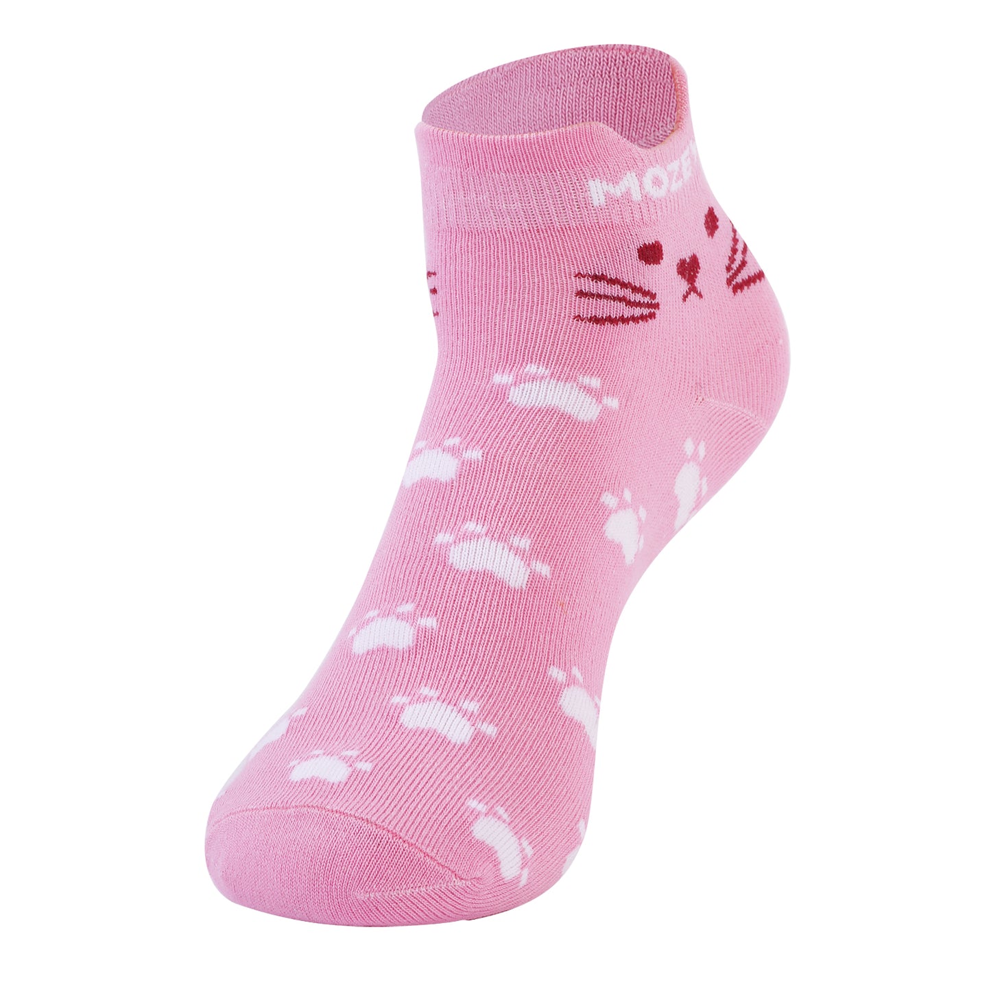 Womens- Cat Sneaker Ankle Socks-pack of 3