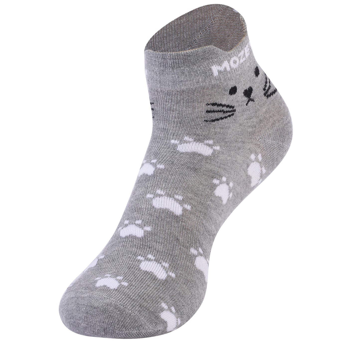 Womens- Cat Sneaker Ankle Socks-pack of 3