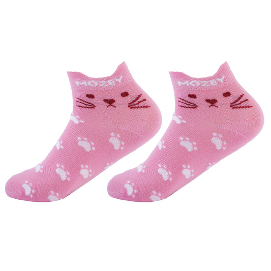 Womens - Cat Sneaker Ankle Socks