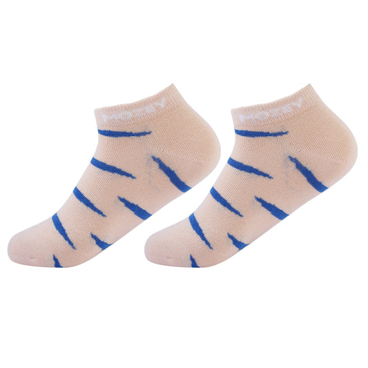 Multi Colour Unisex Ankle socks - Peach/Royal