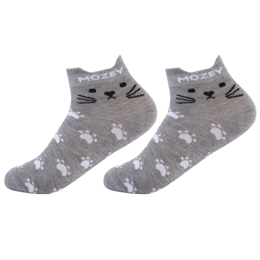 Womens - Cat Sneaker Ankle Socks