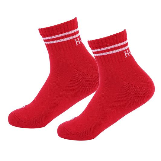 Lifestyle Socks- Quater length - red/white