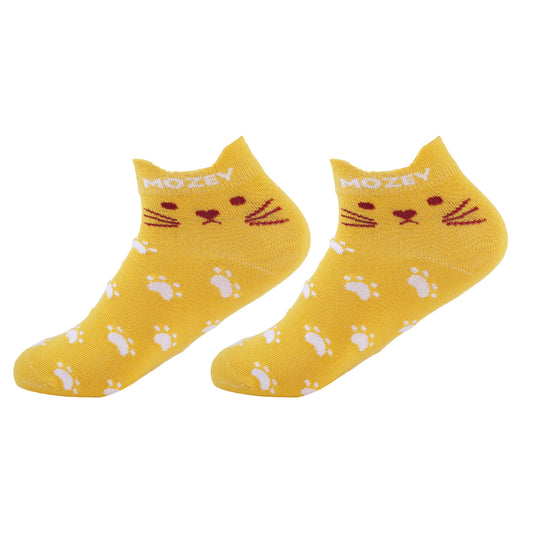 Womens - Cat Sneaker Ankle Socks