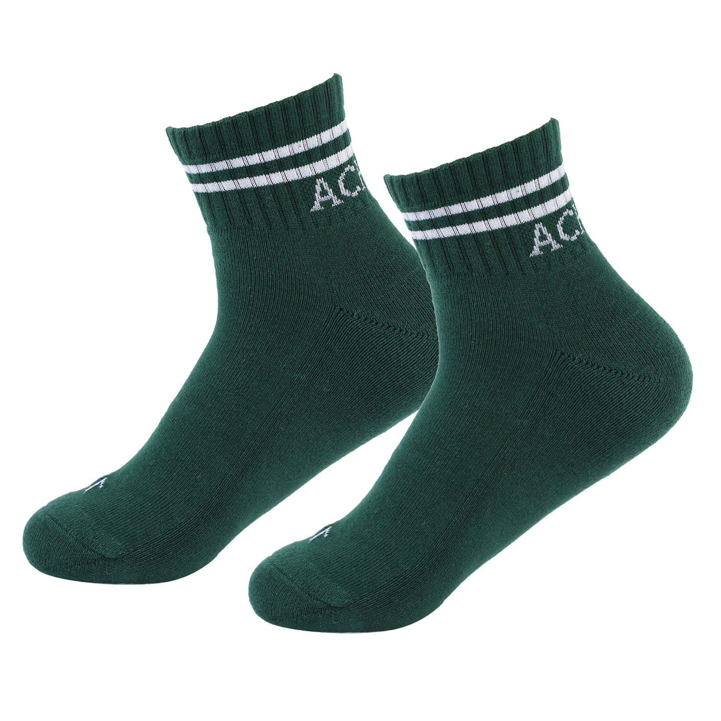 Lifestyle Socks- Quater length - green/white