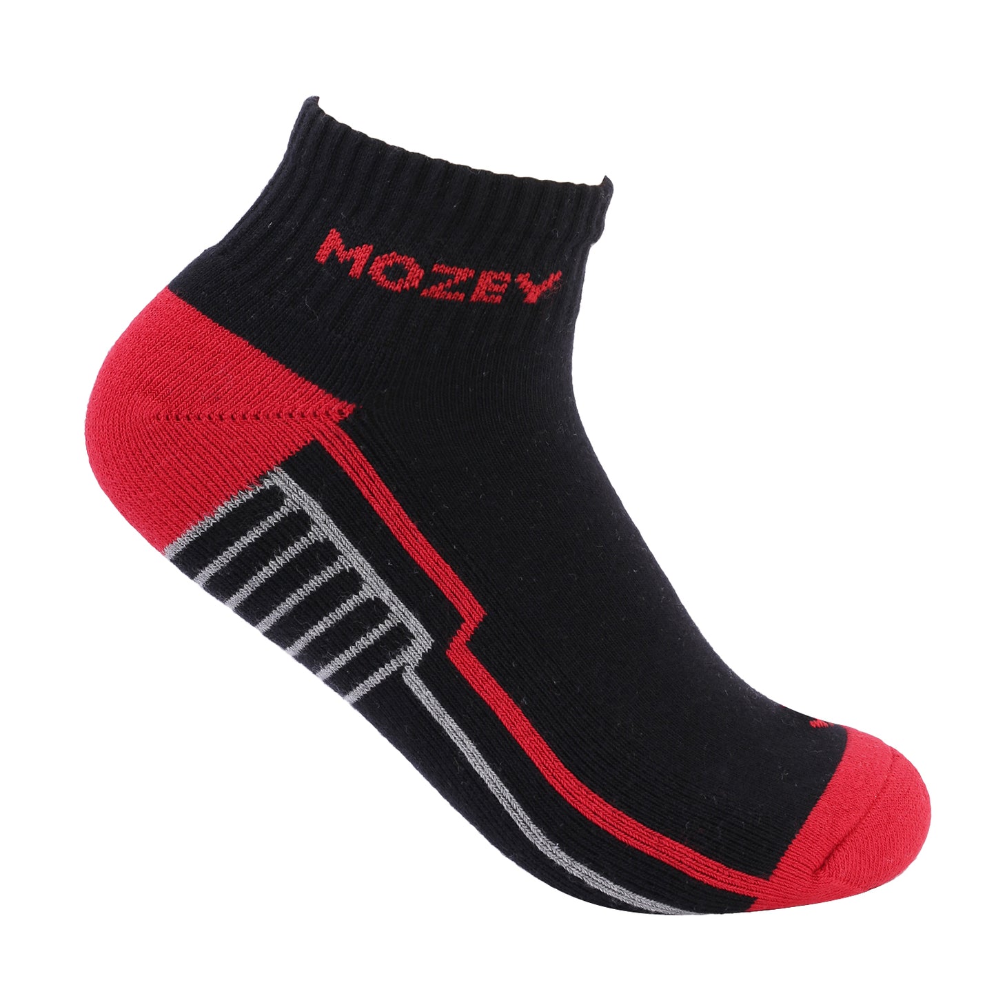 Activewear Ankle socks -Black/Red