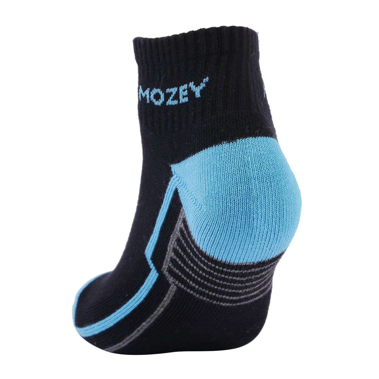 Activewear Ankle socks -Black/Chlorine blue