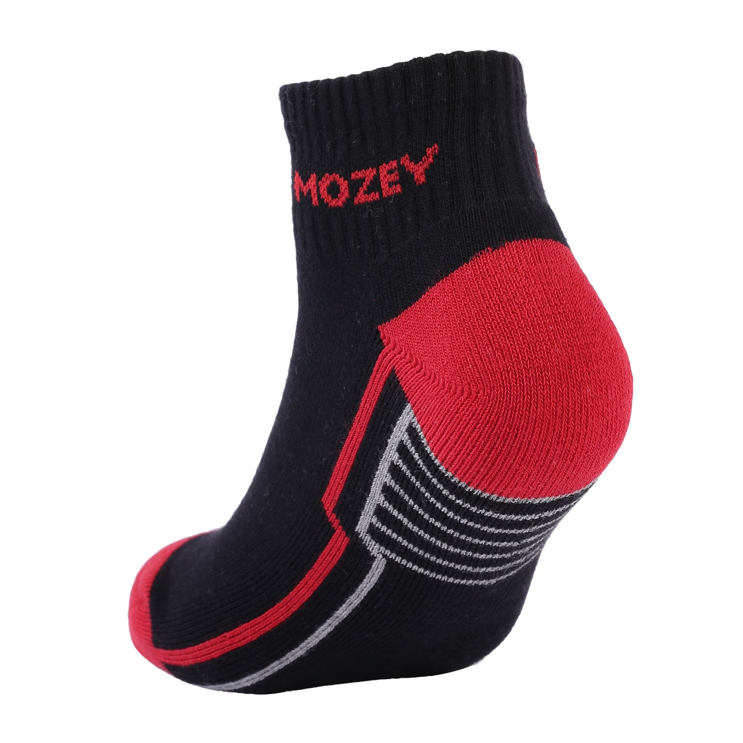 Activewear Ankle socks -Black/Red