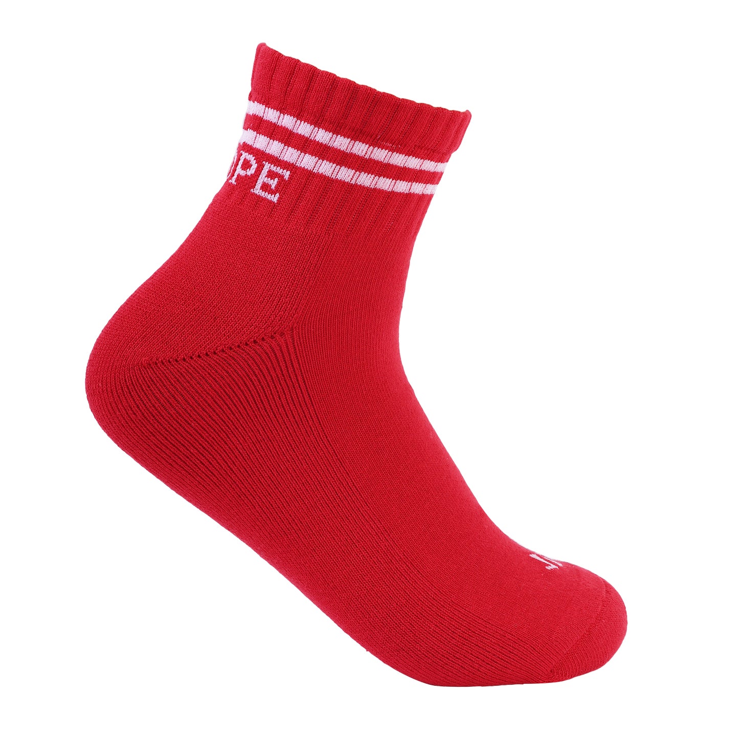 Lifestyle Socks- Quater length - red/white