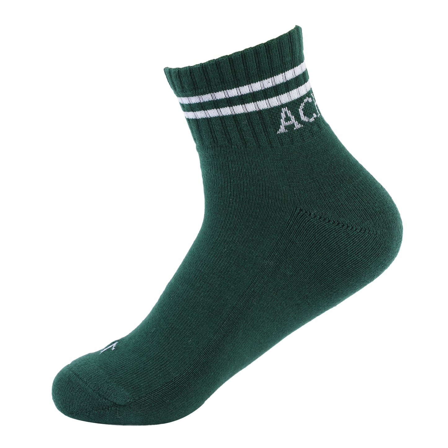 Lifestyle Socks- Quater length - green/white