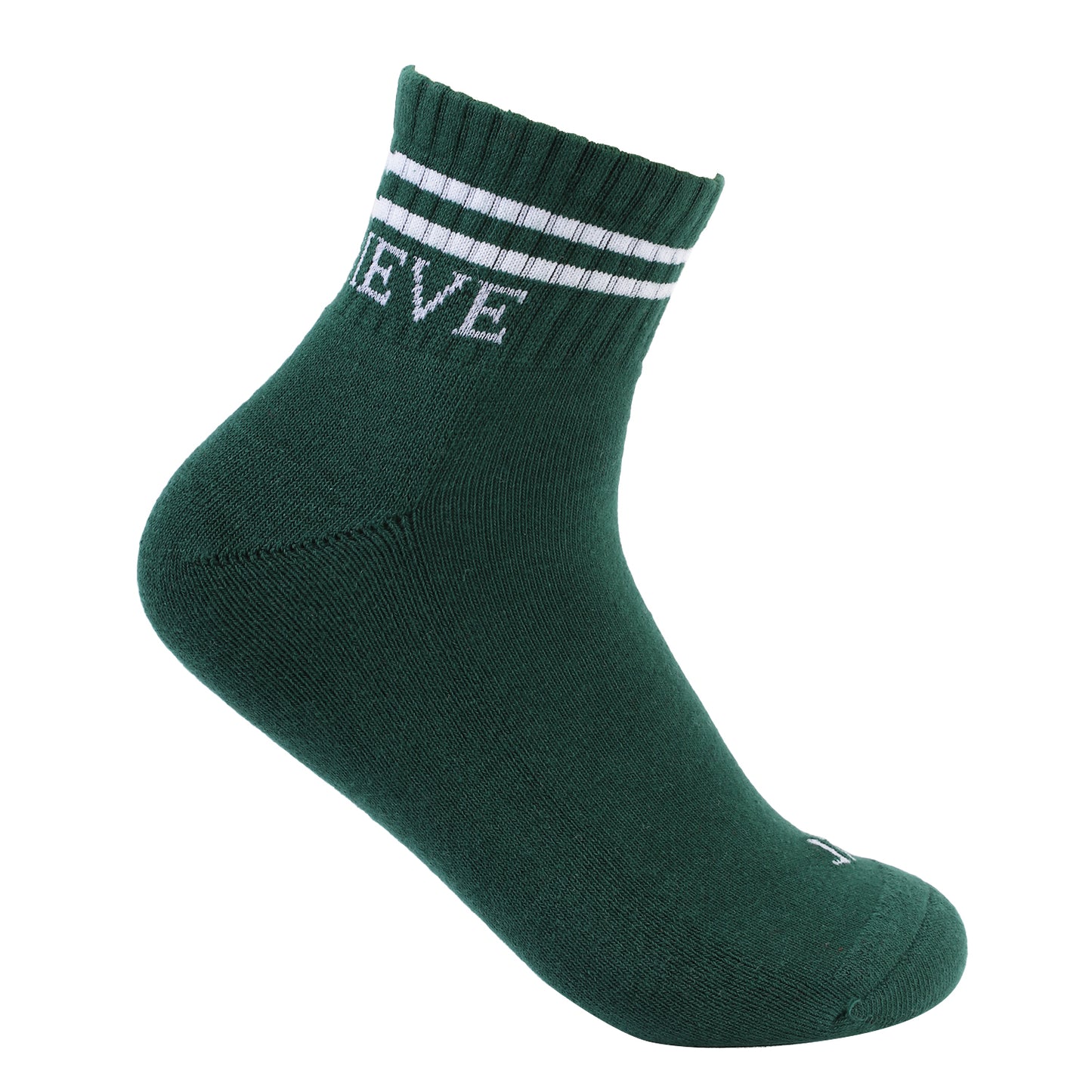 Lifestyle Socks- Quater length - green/white