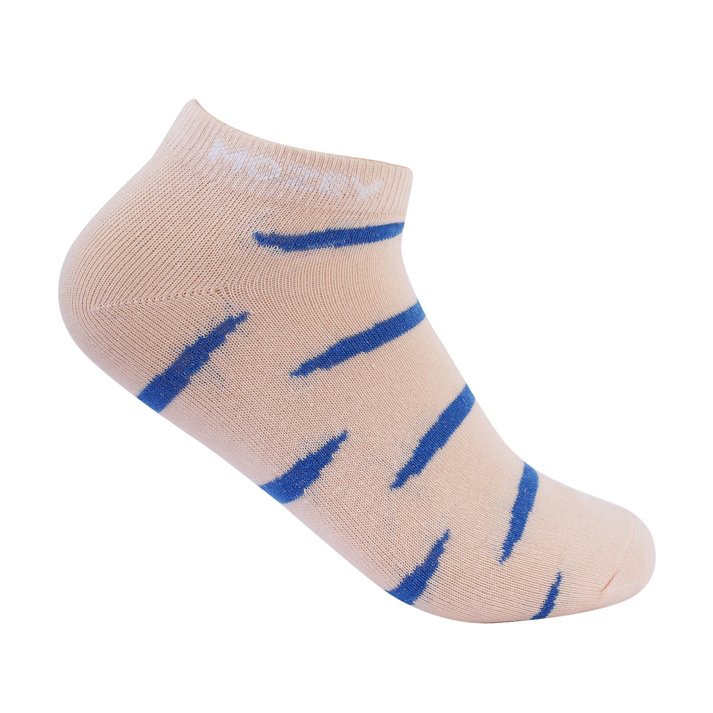 Multi Colour Unisex Ankle socks - Peach/Royal