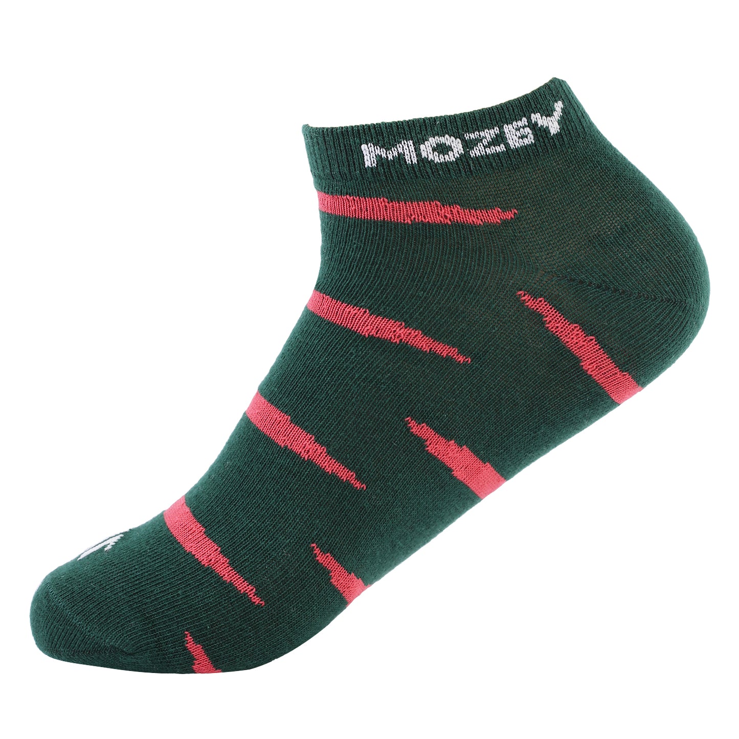 Multi Colour Unisex Ankle socks - Green/Red