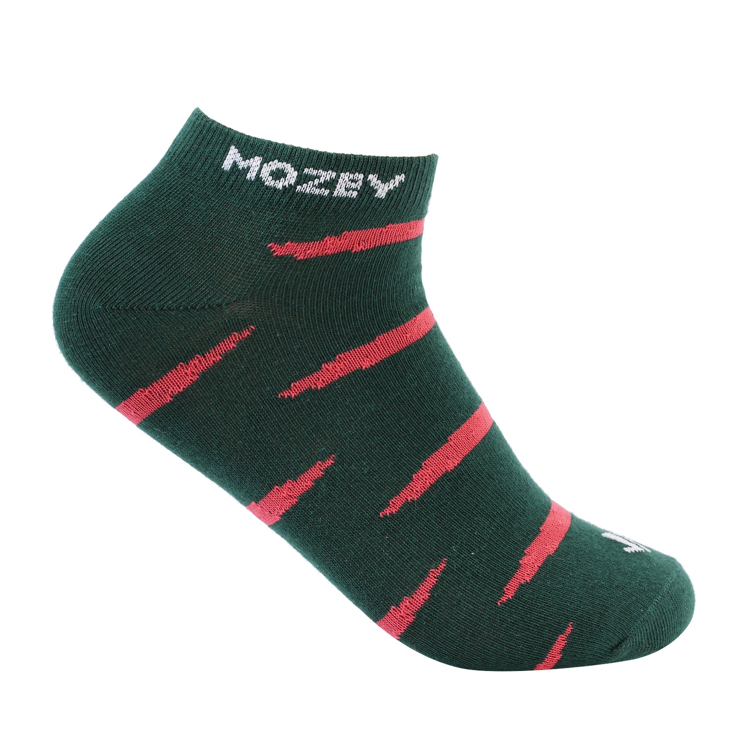 Multi Colour Unisex Ankle socks - Green/Red