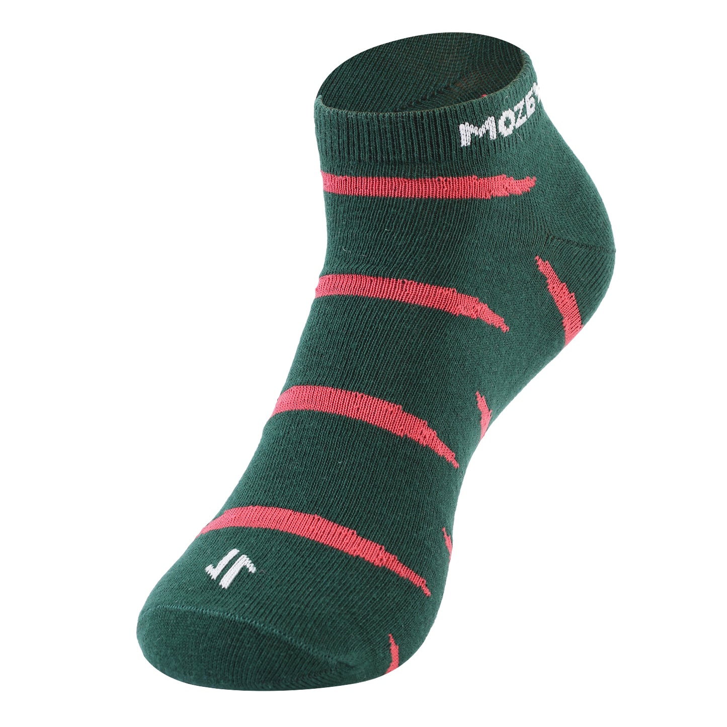 Multi Colour Unisex Ankle socks - Green/Red