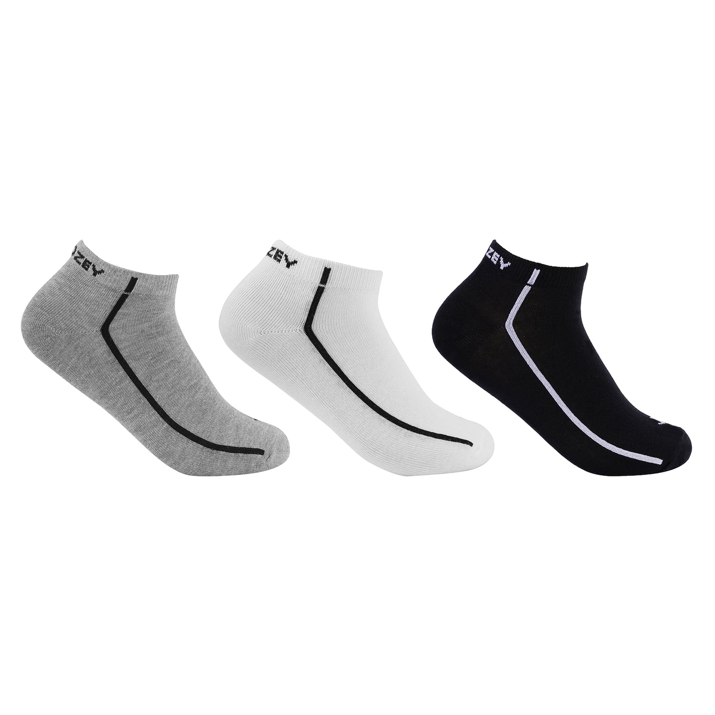 Ankle Plain Unisex socks-pack of 3