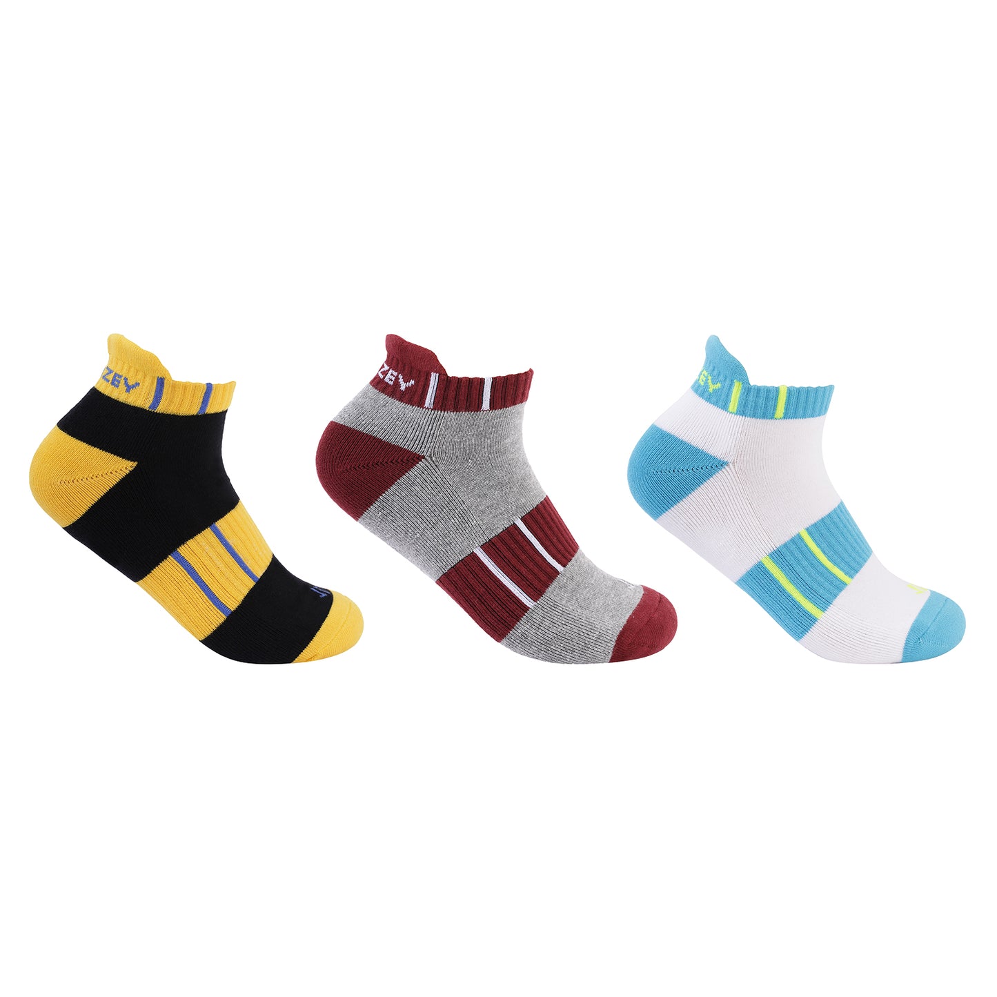 Ankle-Cushioned Sports Socks-pack of 3