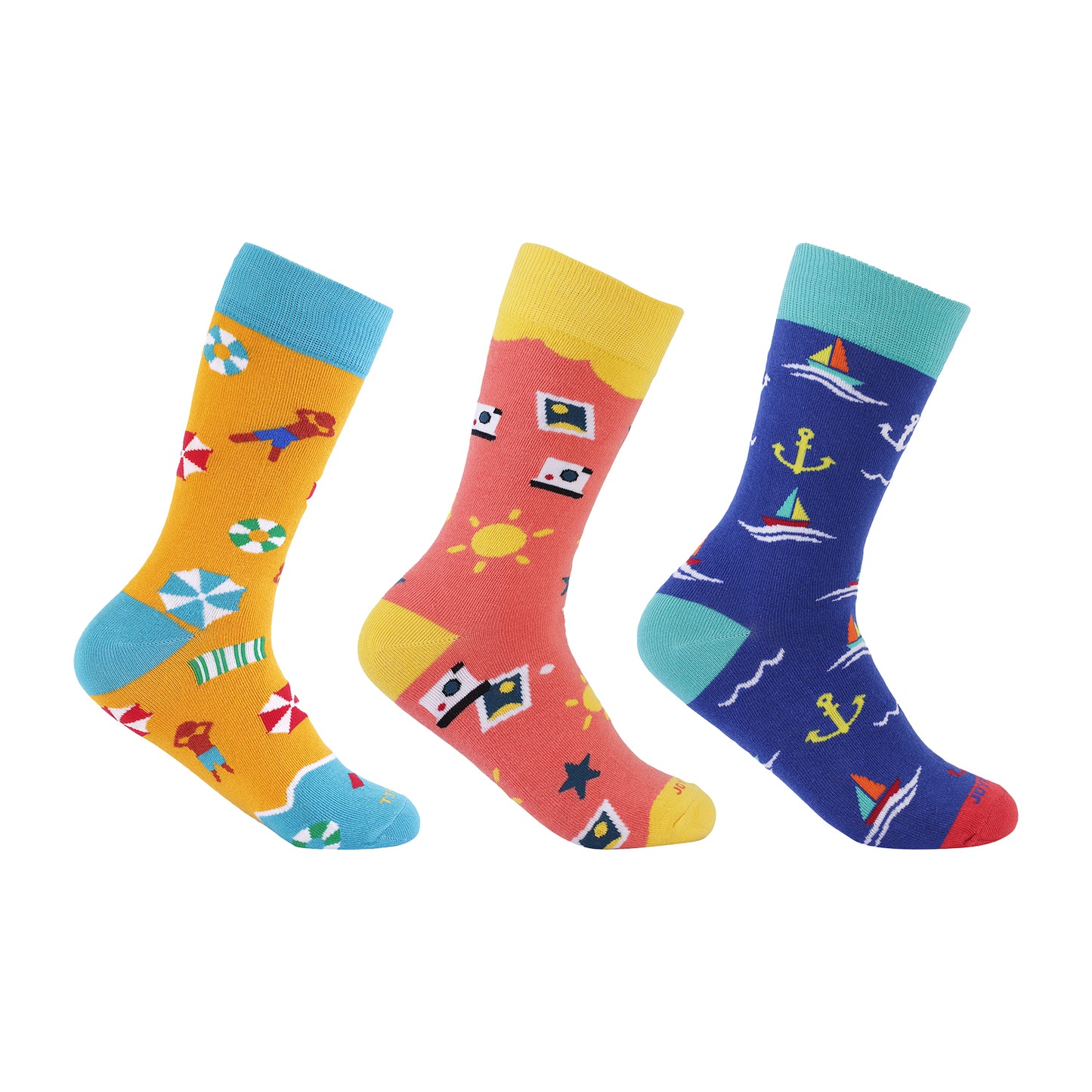 Formal Mens Socks-Beach/Insta/Cruise Edition-pack of 3