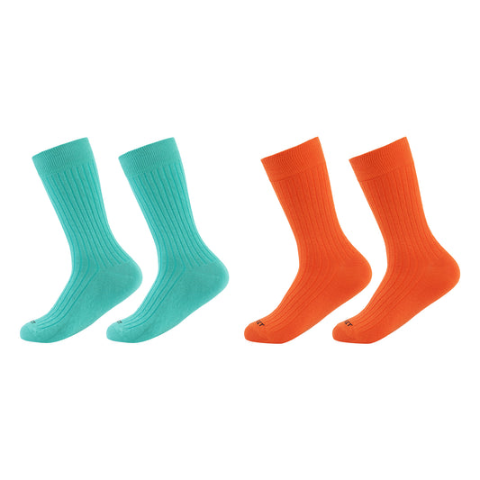 Formal Men's Ribbed Socks-Pack Of 2