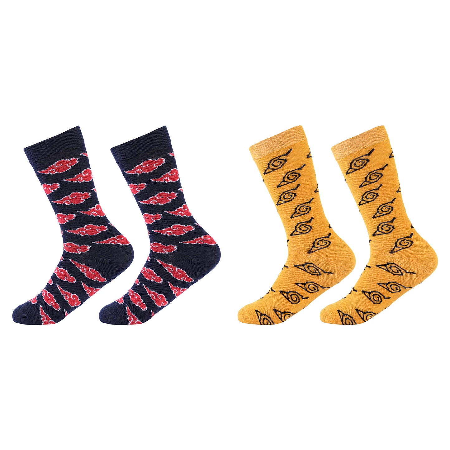 Men's Formal Socks-Naruto & Akatsuki Edition-Pack of 2