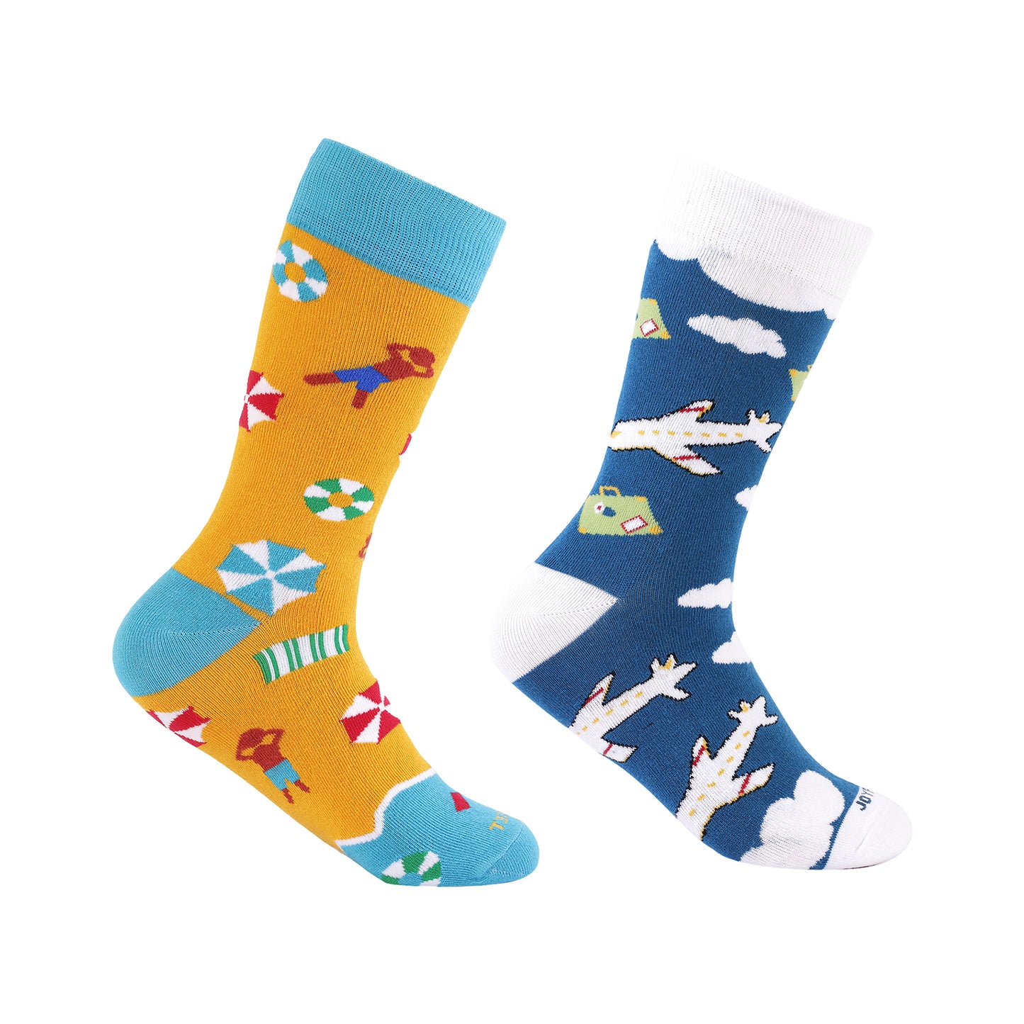 Formal Men's Socks-Airport & Beach Edition-Pack Of 2