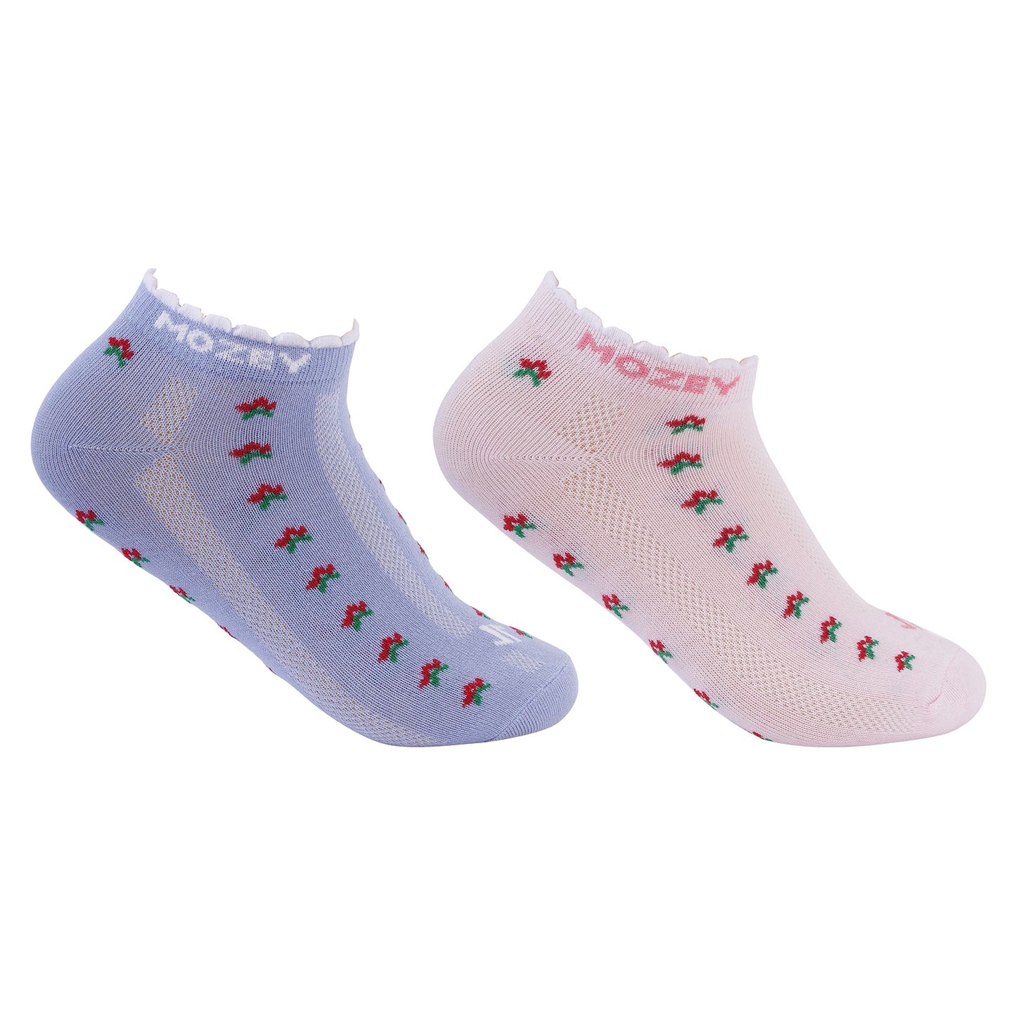 Women Graphic Sneaker Ankle Socks-pack of 2